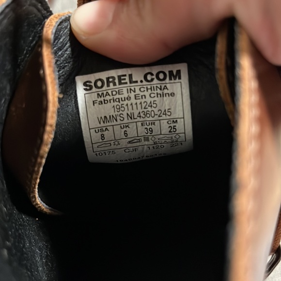 SOREL Joan Of Arctic Waterproof Wedge III Booties, HAZELNUT SIZE 8 US - Picture 10 of 10